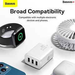 Bộ Sạc Đa Năng Baseus Compact Charger 3 Cổng Sạc 17W