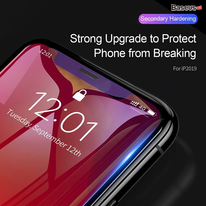 Cường lực 5 lớp chống vỡ Baseus 0.3mm Full-glass Tempered Glass Film cho iPhone 11 / 11 Pro / 11 Pro Max (0.3mm, Unfilled Coverage Tempered Glass)