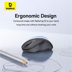 Chuột Không Dây Công Thái Học Baseus F02 Ergonomic Wireless Mouse (Bluetooth & 2.4GHz)