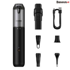 Máy Hút Bụi Nhỏ Gọn Cầm Tay Baseus A3lite Car Vacuum Cleaner 100W 6000mAh (12,000Pa Blow/Vacuum, 2 in 1 Hepa)