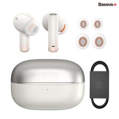 Tai Nghe Bluetooth Chống Ồn Thông Minh Baseus Storm 1 ANC TWS Earphones (Bluetooth 5.2 , GPS - APP Control, Super Fast charge, Nearly No-delay, Hi-Fi & HD Stereo Gaming Earbuds)