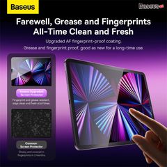 Kính Cường Lực Full Màn Hình Chống Trầy Siêu Nét Baseus Crystal Series 0.3mm HD Tempered Glass Screen Protector Cho IPad Pro/Air/Mini (12.9, 11, 10.9, 10.5, 10.2, 7.9 inch)