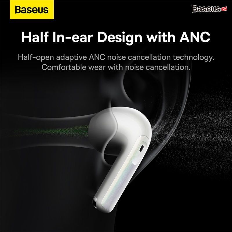 Tai Nghe Bluetooth Cao Cấp Baseus Storm 3 ANC TWS Earphones (Bluetooth 5.2, GPS - APP Control, Super Fast charge, Nearly No-delay, Hi-Fi & HD Stereo Gaming Earbuds)