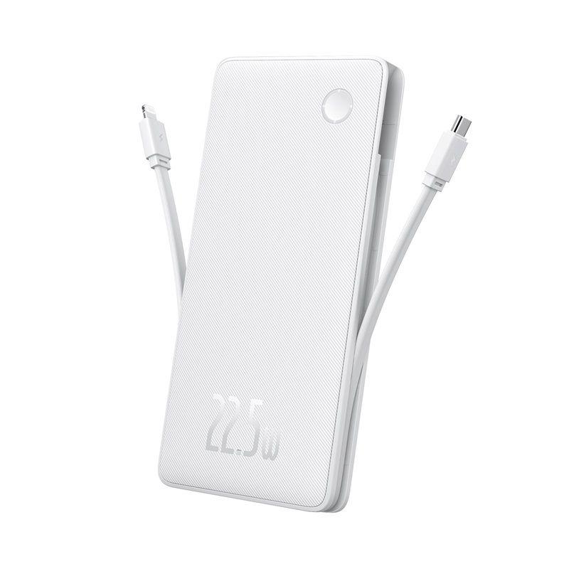 Pin Dự Phòng Baseus Airpow Lite Power Bank 10000mAh 22.5W Dual-Cable