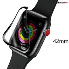 Kính cường lực dẽo Full viền 5 lớp chống trầy cho Apple Watch Baseus Full-Screen 3D Curved Tempered Glass (0.2mm, Soft Screen Protector for Apple Watch Series 1/2/3/4/5)