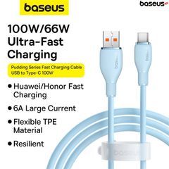 Cáp Sạc Nhanh Baseus Pudding Series USB to Type-C 100W (Fast Charging Data Cable)