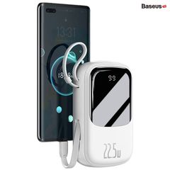 Pin sạc dự phòng sạc nhanh Baseus Qpow Digital Display 20000mAh (22.5W/5A, USB+Type C Port, QC/PD Quick Charging with Type C built-in Cable)