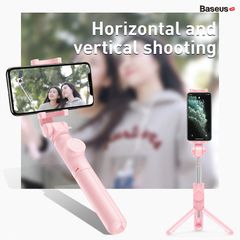 Gậy tự sướng tích hợp Tripod chân xếp gọn Baseus Lovely (Bluetooth Remote Camera Control, Folding Bracket Livestream/Selfie Stick)