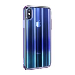 Ốp lưng trong suốt chuyển màu Baseus Aurora Case cho iPhone XS/ XR / Xs Max (Luxury Gradient Hard Plastic Case)