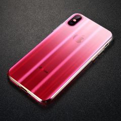 Ốp lưng trong suốt chuyển màu Baseus Aurora Case cho iPhone XS/ XR / Xs Max (Luxury Gradient Hard Plastic Case)