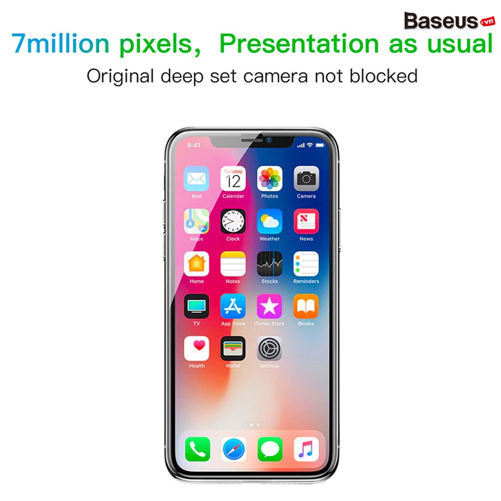 Kính cường lực 5 lớp siêu bền - chống nhìn trộm Baseus Anti Spy 3D Curved-screen cho iPhone X/XS Max/iP 11 Pro Max (0.23mm, 3D Anti Peeping Tempered Glass Film)