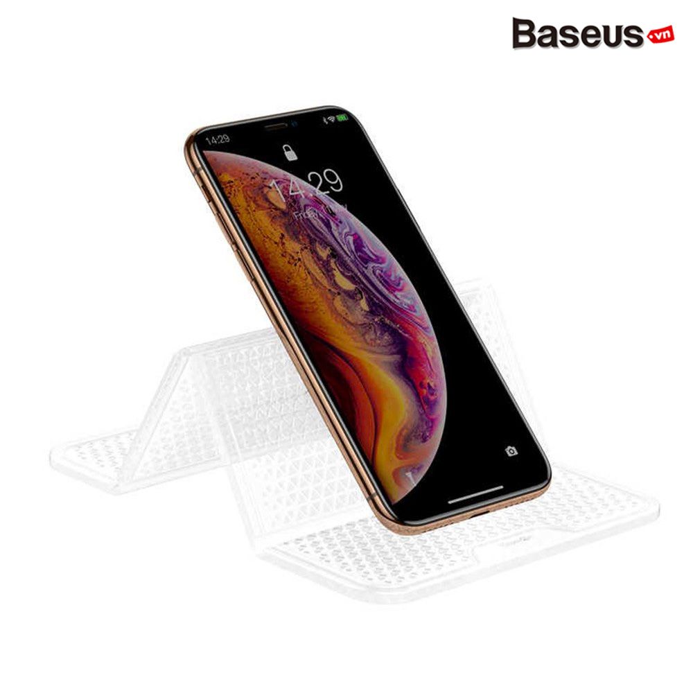 Miếng dán cao su Nano giữ cố định đồ vật trên xe hơi Baseus Folding Bracket Antiskid Pad (Nano Rubber Pad Car Bracket Holder Stand)