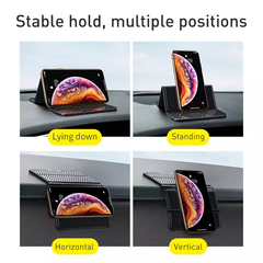 Miếng dán cao su Nano giữ cố định đồ vật trên xe hơi Baseus Folding Bracket Antiskid Pad (Nano Rubber Pad Car Bracket Holder Stand)