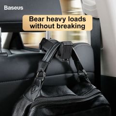 Bộ đế giữ điện thoại gắn lưng ghế trước dùng trên xe hơi Baseus Backseat Vehicle Phone Holder Hook