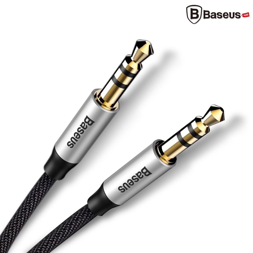 Dây cáp âm thanh chất lượng cao AUX Audio 3.5 Baseus M30 (Aux Cable 3.5mm Jack Male to Male)