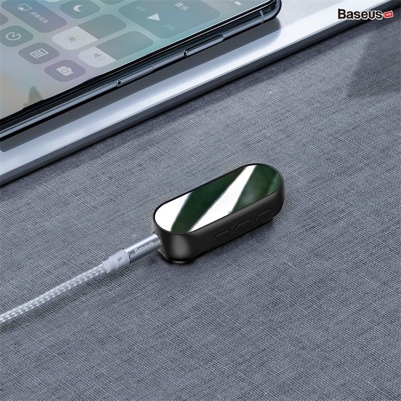 Bộ Bluetooth Receiver Baseus BA02 Wireless Adapter (Audio Bluetooth V5.0 Receiver to Jack 3.5mm, for Earphone / Speaker)