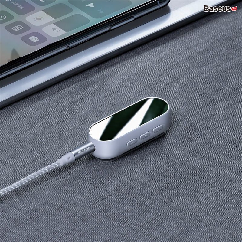 Bộ Bluetooth Receiver Baseus BA02 Wireless Adapter (Audio Bluetooth V5.0 Receiver to Jack 3.5mm, for Earphone / Speaker)