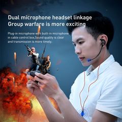 Tai nghe Gaming Baseus Gamo H15 AUX 3.5mm dành cho Game thủ (Gamer Gaming Hi-Fi Earbuds with Dual Microphone)