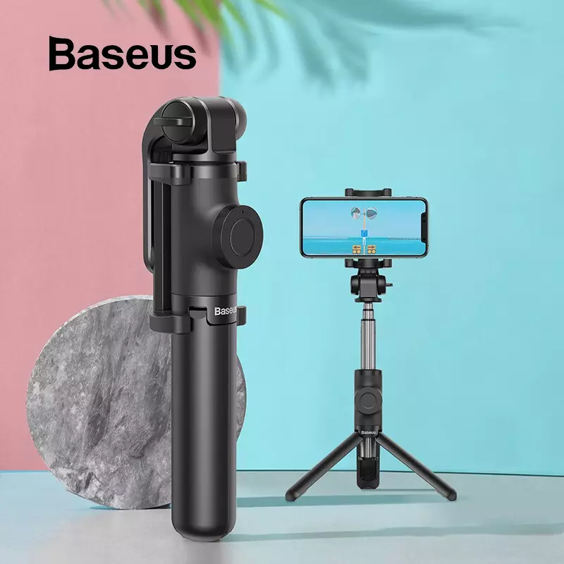 Gậy tự sướng tích hợp Tripod chân xếp gọn Baseus Lovely (Bluetooth Remote Camera Control, Folding Bracket Livestream/Selfie Stick)