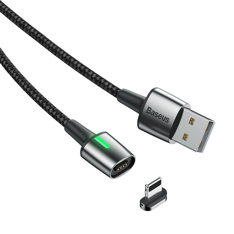 Cáp sạc từ tính Baseus Zinc Magnetic Cable Series 2 (Type C/ Micro/ Lightning , Sync Data & Quick Charge 3.0, New Model 2019)