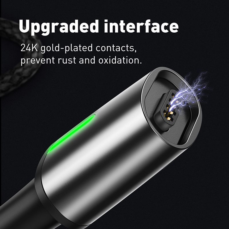 Cáp sạc từ tính Baseus Zinc Magnetic Cable Series 2 (Type C/ Micro/ Lightning , Sync Data & Quick Charge 3.0, New Model 2019)