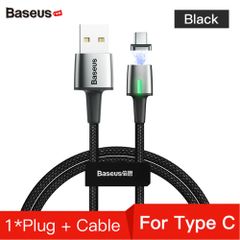 Cáp sạc từ tính Baseus Zinc Magnetic Cable Series 2 (Type C/ Micro/ Lightning , Sync Data & Quick Charge 3.0, New Model 2019)