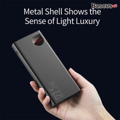 Pin dự phòng sạc nhanh, vỏ kim loại Baseus Adaman Metal Digital Display Quick Charge Power Bank  (10.000mAh/20.000mAh, 22.5W, PD/QC3.0 Quick charge Power Bank, 2022 New Edition)