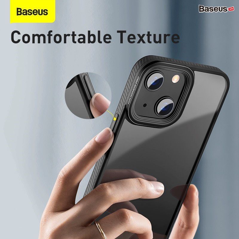 Ốp Lưng Nhựa Cứng Trong Suốt Bảo Vệ Camera Baseus Crystal Dùng Cho iPhone 13 2021