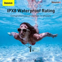Túi chống nước Baseus Cylinder Slide-cover Waterproof Bag (5 lớp phủ, tiêu chuẩn chống nước IPX8 cho độ sâu lên đến 30m)