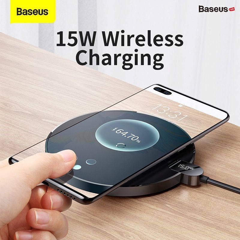 Đế Sạc Nhanh Không Dây Baseus Digital LED Display Gen 2 Wireless Charger 15W