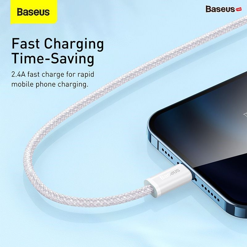 Cáp Sạc Nhanh Lightning Baseus Dynamic Series cho iPhone (USB to Lightning, 2.4A Fast Charging Data Cable)