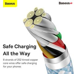 Cáp Sạc Nhanh, Vải Dù Siêu Bền Baseus Dynamic Series USB to Type-C 100W (5A/20V, ABS+ High Density Braided Wire, Fast Charging Data Cable)