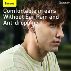 Tai nghe có dây Baseus Encok H16 (8D sound effect, HD microphone, AUX 3.5mm Wire Earphones)