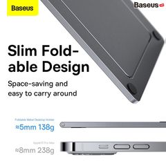 Giá Đỡ Điện Thoại Và Máy Tính Bảng Xếp Gọn Baseus Foldable Metal Desktop Holder (Universal Holder Stand)
