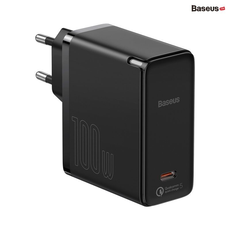 Bộ sạc siêu nhanh Baseus GaN2 Fast Charger 1C 100W (GaN2 Technology, QC5.0/QC4.0/PD3.0/PPS Multi Quick Charge Protocol Support)