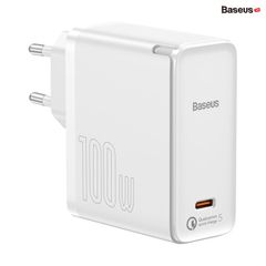 Bộ sạc siêu nhanh Baseus GaN2 Fast Charger 1C 100W (GaN2 Technology, QC5.0/QC4.0/PD3.0/PPS Multi Quick Charge Protocol Support)