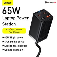 Bộ Sạc Nhanh Baseus GaN3 Pro Desktop Fast Charger 4 in 1 65W/100W (PD/Quick Charge 4.0/QC3.0/AFC/PPS)