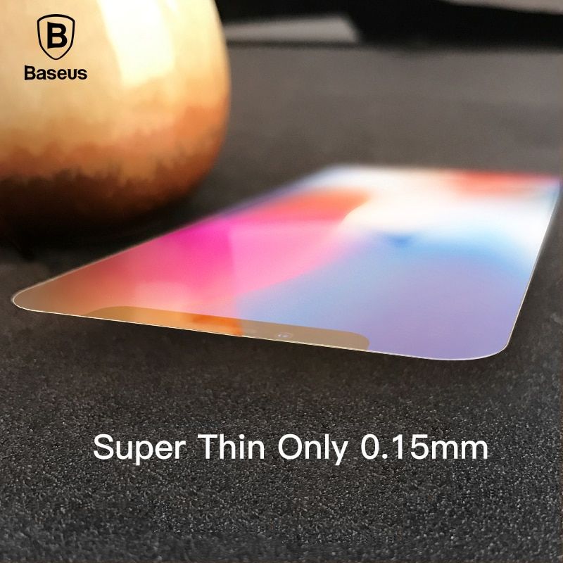 Kính cường lực siêu mỏng Baseus LV263 dùng cho iPhone X (0.15mm, Ultra Thin Tempered Glass Screen Protector)