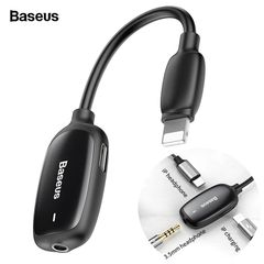 Bộ chuyển cổng Lightning sang Audio AUX 3.5mm + Dual Lightning Baseus L51 cho iPhone/iPad (Vừa sạc pin vừa nghe nhạc, có hỗ trợ Micro/Đàm thoại)