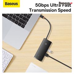 Hub Mở Rộng Kết Nối Baseus Lite Series HUB Docking Station (Type-C to HDMI+USB3.0*2+PD+SD/TF, Multifunctional HUB)