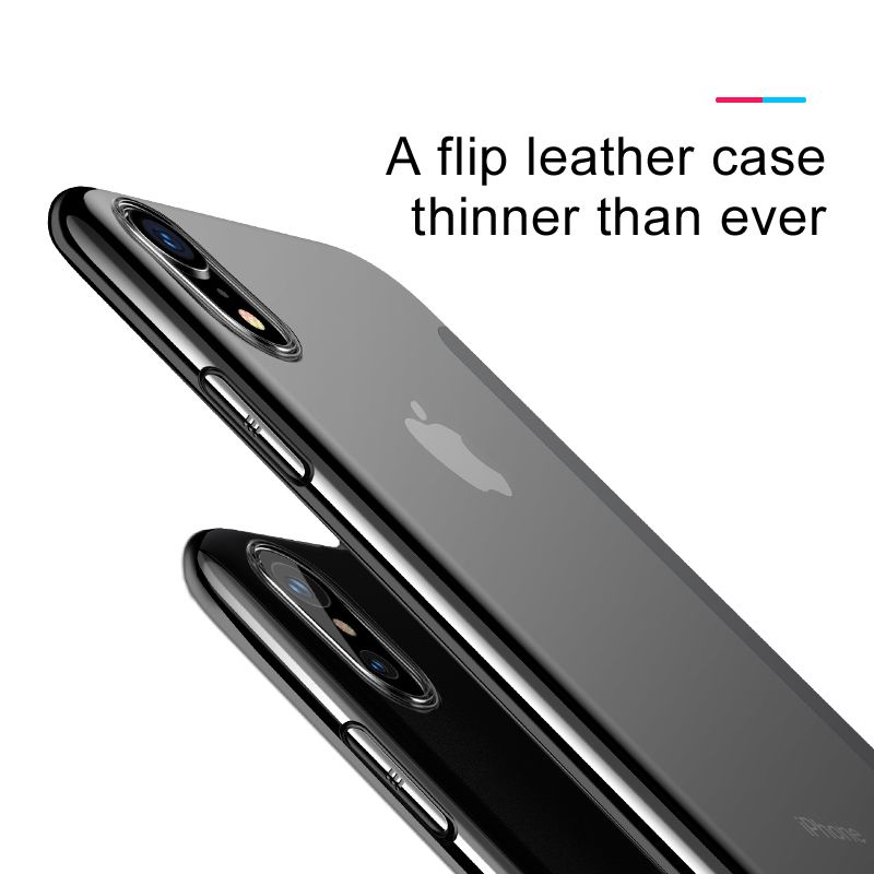 Ốp lưng 2 mặt Baseus Touchable Flip Case cho iPhone XS / XR/ XS Max (Soft TPU + Hard PC, 360 Full Protective Tempered Glass Flip Case )