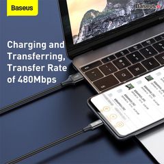 Cáp Sạc 3 Đầu Siêu Bền Baseus Rapid Series 3-in-1 USB to Type C/Lightning/Micro