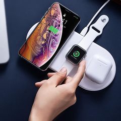 Bộ sạc không dây Baseus Smart 3 in 1 Wireless Charger For Phone, Apple Watch, Airpods (18W Max, Wireless Quick Charger)