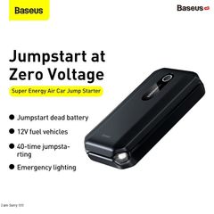 Bộ Kích Nguồn Baseus Super Energy Air Car Jump Starter (10000mAh, Peakcurrent 1000A)