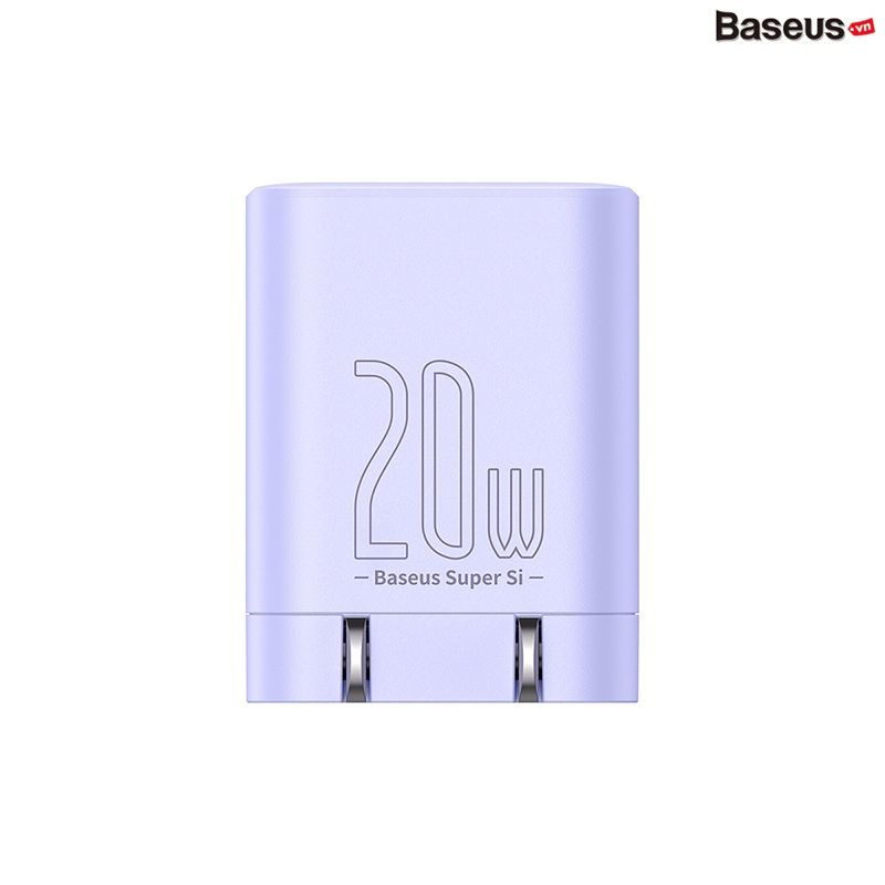 Bộ Sạc Nhanh Kèm Cáp C To Lightning Baseus Super Si Pro Quick Charger Type C 20W (Củ sạc + Cáp sạc nhanh C to Lightning Silica Gel)