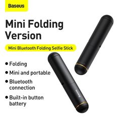 Gậy tự sướng siêu nhỏ gọn Baseus Ultra Mini Bluetooth Folding Selfie Stick (15cm/675mm, Bluetooth 4.2)