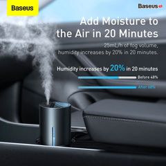 Máy phun sương tạo ẩm Baseus Water Window Digital Display Car Humidifier (with Temperature and Humidity Sensing+ Wireless Version)