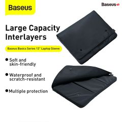 Túi chống sốc, chống thấm nhỏ gọn Baseus Basics Series 13 inches dùng cho Tablet/Macbook/Laptop và phụ kiện (Shock-absorbent, Waterproof, Laptop Sleeve)