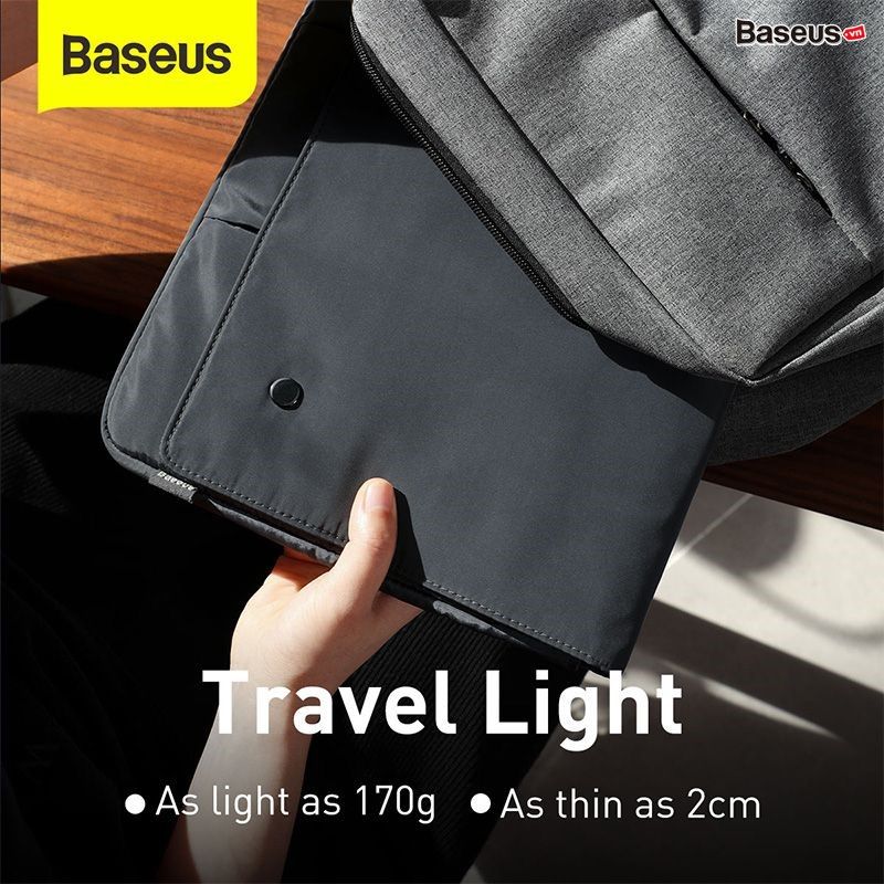 Túi chống sốc, chống thấm nhỏ gọn Baseus Basics Series 13 inches dùng cho Tablet/Macbook/Laptop và phụ kiện (Shock-absorbent, Waterproof, Laptop Sleeve)