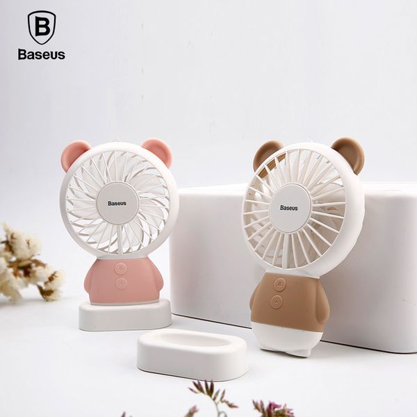 Quạt Mini cầm tay pin sạc hình chú Gấu Baseus  Dharma Bear LV078 (Portable Rechargeable Mini USB Hand Fan)